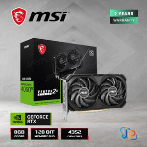 VGA MSI Geforce RTX 4060 Ti Ventus 2X Black OC 8GB